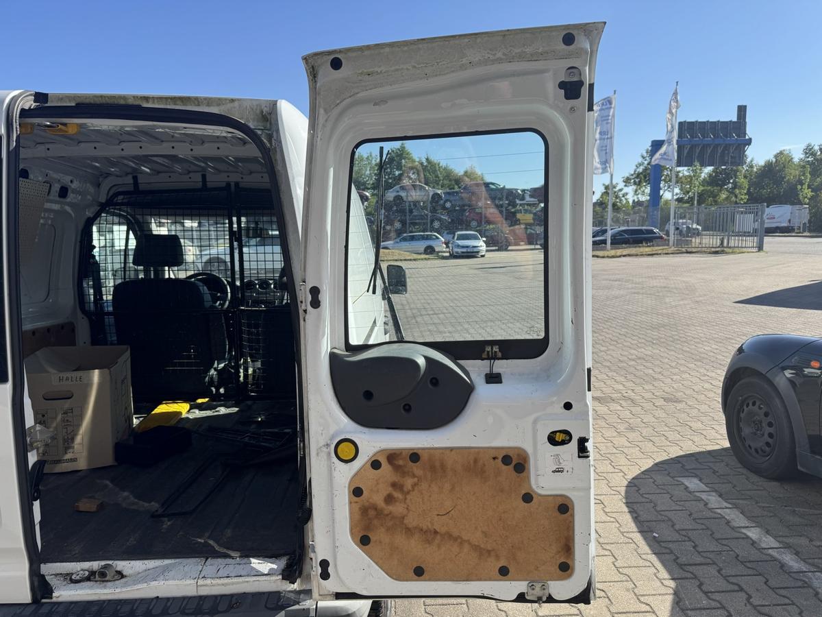 Ford Transit Connect original Fl&uuml;gelt&uuml;r mit Scheibe hinten rechts Frost Wei&szlig; Bj.2011